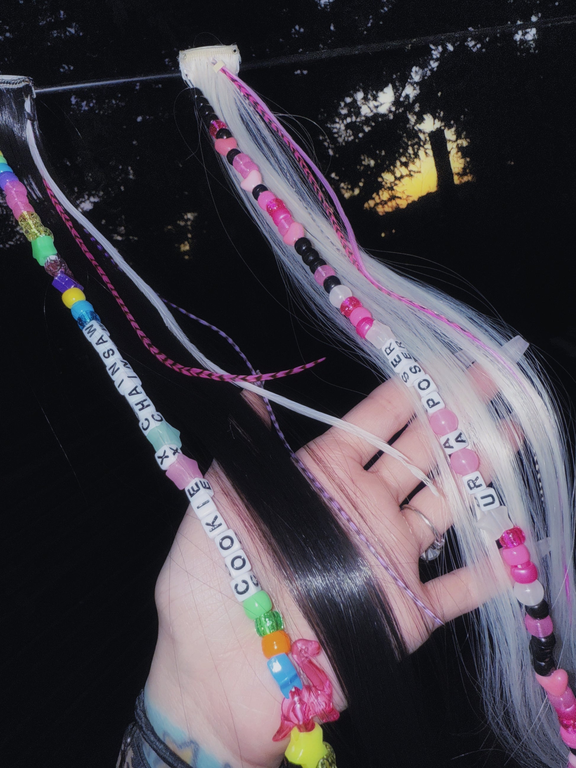 2 PACK kandi clip ins